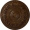 Ekena Millwork Rose Ceiling Medallion (Fits Canopies up to 13 1/2"), 33 7/8"OD x 2 3/8"P, Root Beer Crackle CM33RORBC - alternate 1